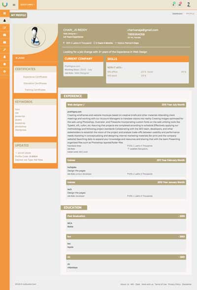 Professional CV Profile Page-prathigna.com